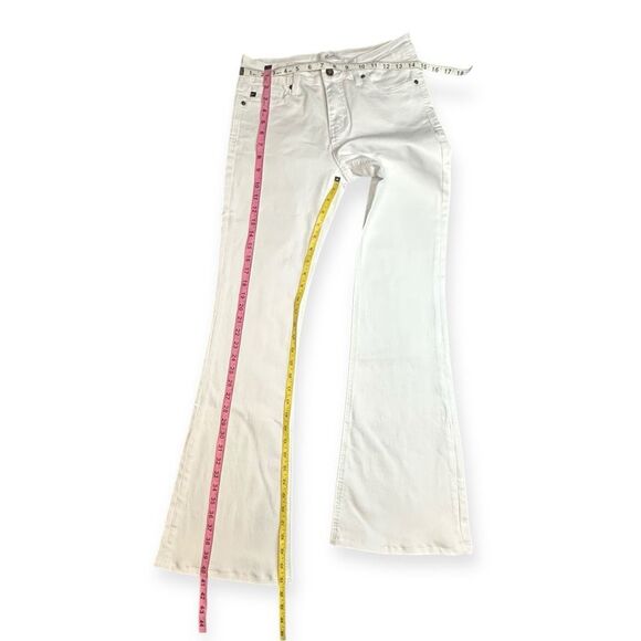 KANCAN Women’s White Mid-Rise Flare Jeans Size 7 / 27 Style #KC8102WT - Picture 8 of 8